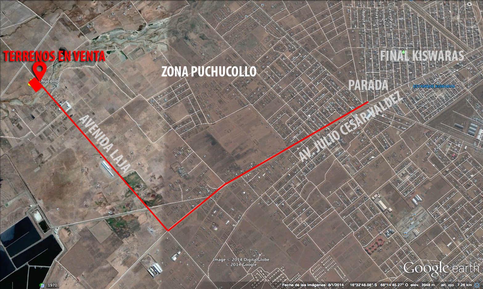 Terreno en VentaAv Laja S/n Zona Puchucollo    Foto 2