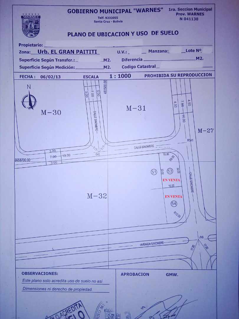 Terreno en Carretera Norte en Santa Cruz de la Sierra    Foto 2