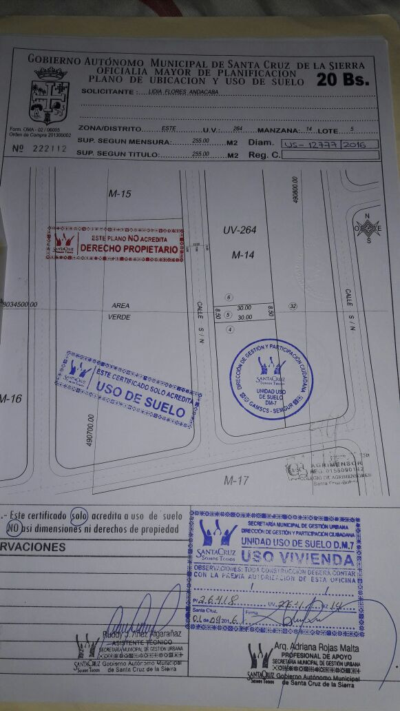 Terreno en VentaURBANIZACION ANDALUCIA KM. 5 1/2 CARRETERA A COTOCA, A 100 M DEL PAVIMENTO, (LA ZONA DEL FUTURO EN SANTA CRUZ), A CUADRAS DEL PARQUE ECOLOGICO, Foto 2
