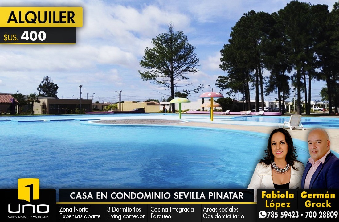 Casa en AlquilerZona norte, Km. 9, Condominio Sevilla Pinatar 3 dormitorios 1 baños 1 parqueos Foto 1