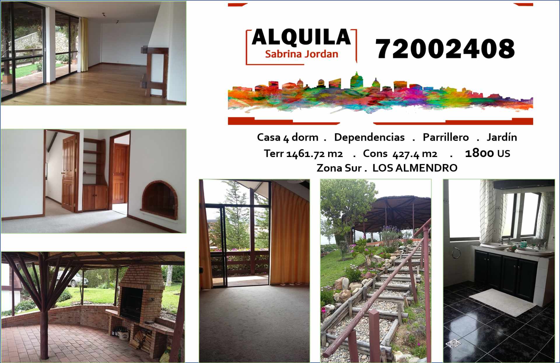 Casa en Calacoto en La Paz 4 dormitorios 4 baños 3 parqueos Foto 1