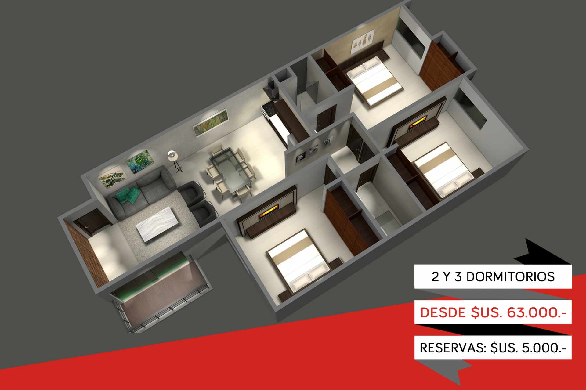 Departamento Barrio Las Misiones, 5to anillo entre Av. Santos Dumont y Av. San Pablo Foto 3