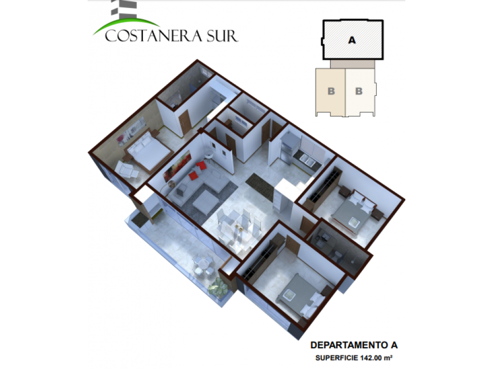 Departamento en San Gerónimo en Tarija 3 dormitorios 3 baños 1 parqueos Foto 14