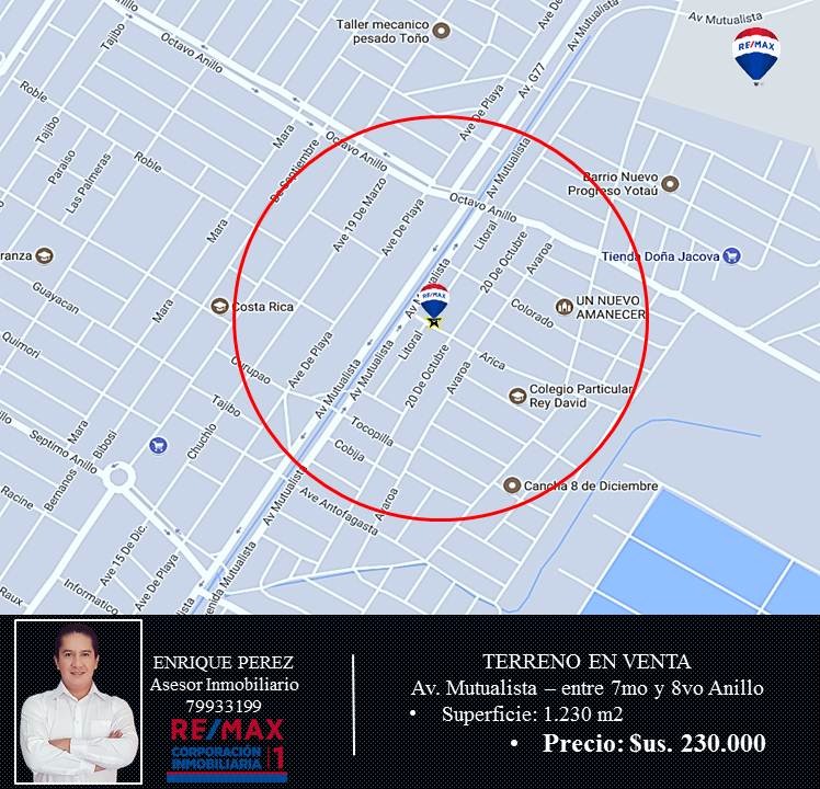 Terreno Av. Mutualista 7mo Anillo - Zona Cambodromo Foto 3