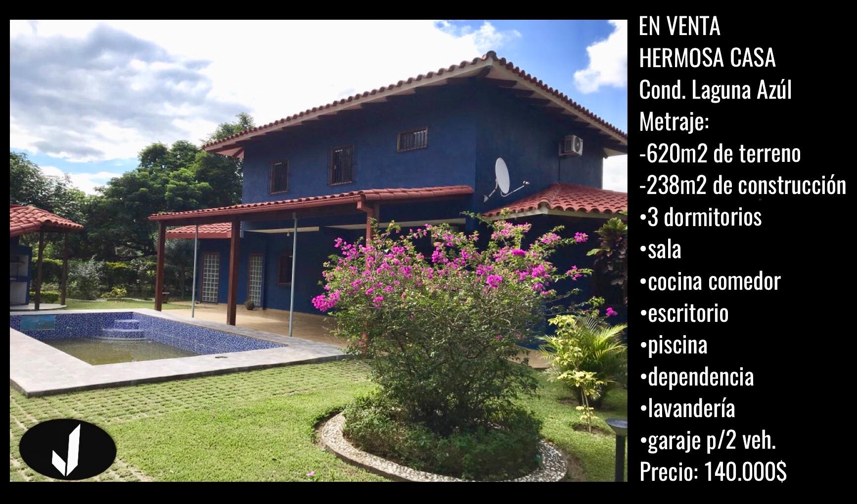 Casa en VentaDoble vía a la guardia km17, cond. Laguna Azul 3 dormitorios 3 baños 2 parqueos Foto 1