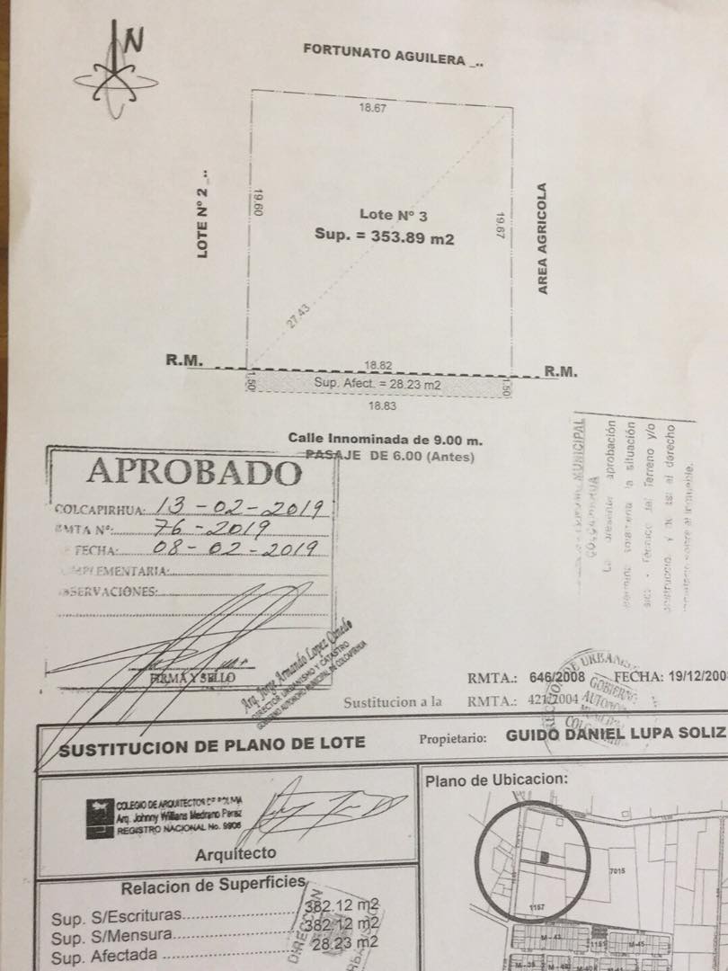 Terreno en VentaCalle La Paz,colcapirhua,cochabamba  Foto 1