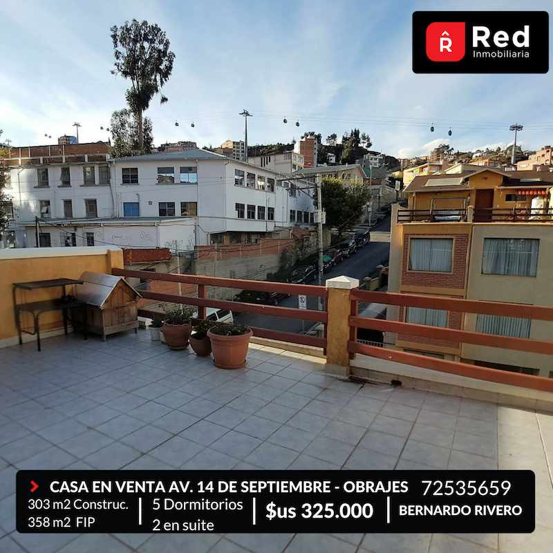 Casa en Obrajes en La Paz 5 dormitorios 5 baños 2 parqueos Foto 5