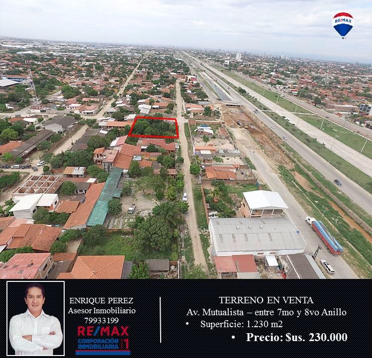 Terreno Av. Mutualista 7mo Anillo - Zona Cambodromo Foto 1