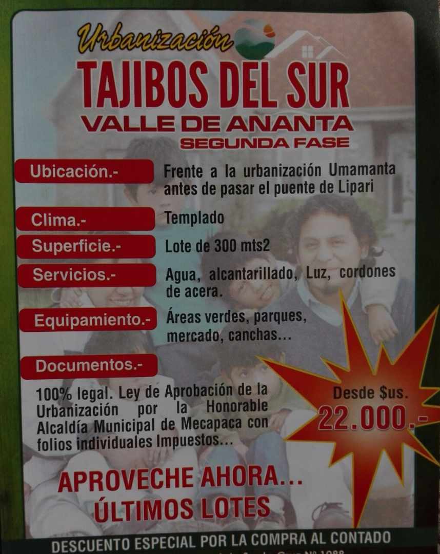 Terreno en Mallasa en La Paz    Foto 2