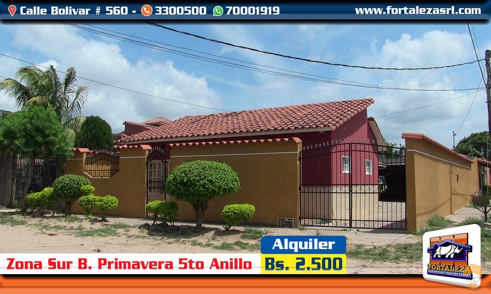Casa en AlquilerCASA EN ALQUILER Zona Sur – B. Primavera Av. Héroes del Chaco    Foto 1