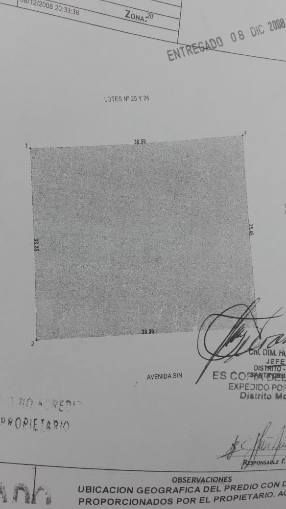 Terreno en Venta***BARRIO SAMARIA 1 DEL QUIOR A 3 MINUTOS EN S.C. ***    Foto 2