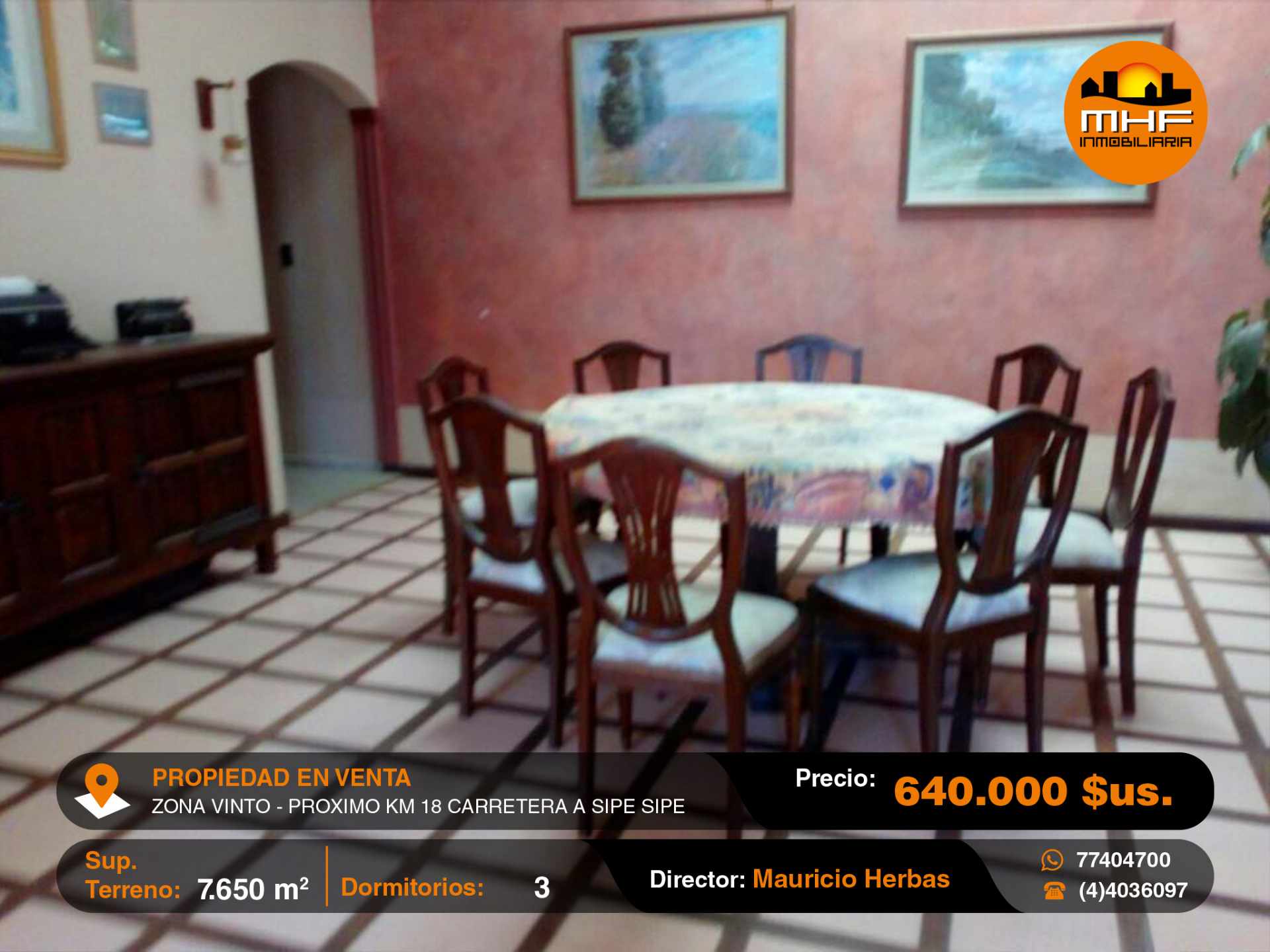 Casa en Quillacollo en Cochabamba 3 dormitorios 2 baños 6 parqueos Foto 3