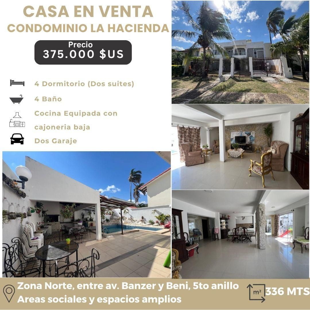 Casa en Entre 5to y 6to anillo Norte en Santa Cruz de la Sierra 4 dormitorios 4 baños 2 parqueos Foto 1