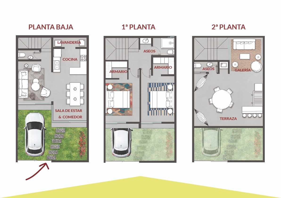 Casa en VentaZona Este, UV 199 , MZA 48 , Lote 4 2 dormitorios 3 baños 1 parqueos Foto 2