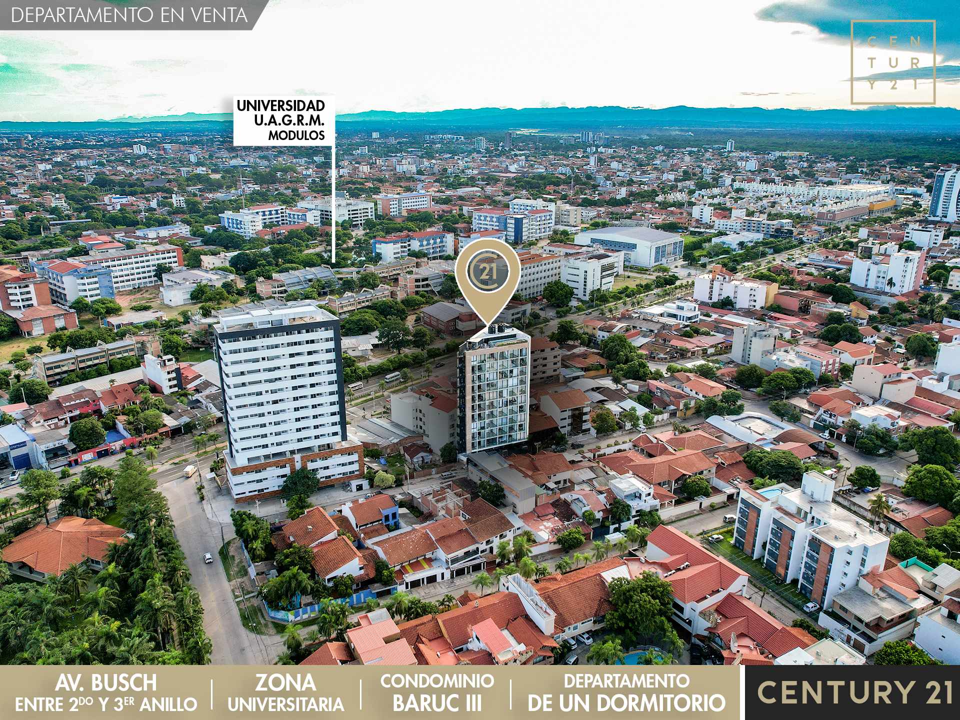 Departamento en AlquilerAv Busch y Av San Martin Calle 1 1 dormitorios 1 baños  Foto 2