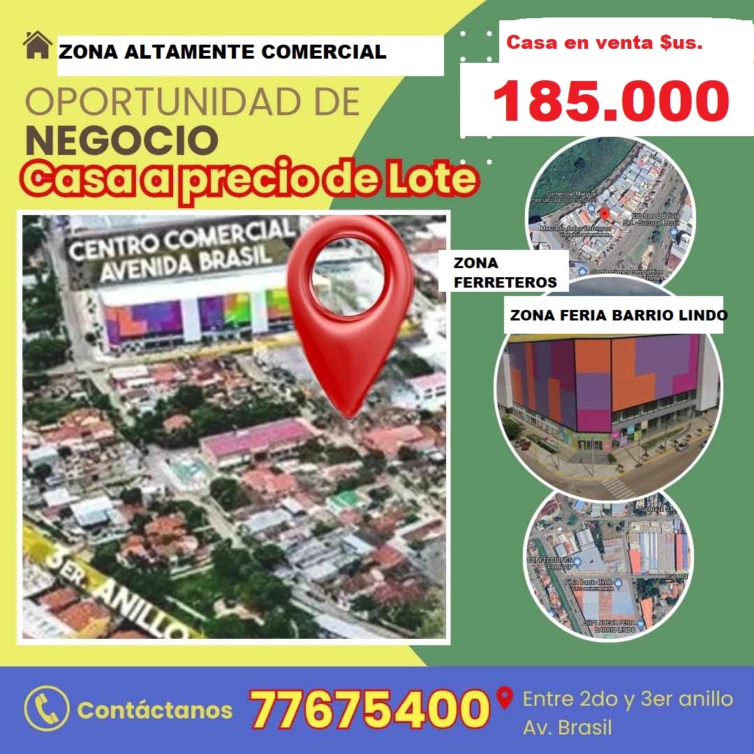 Casa en Entre 2do y 3er anillo Este en Santa Cruz de la Sierra 10 dormitorios 2 baños 7 parqueos Foto 2