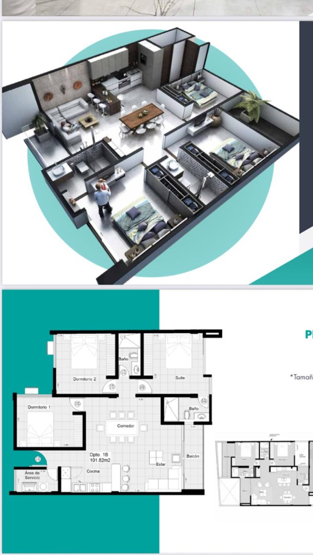 Departamento en AlquilerCondominio Calendaria Foto 1