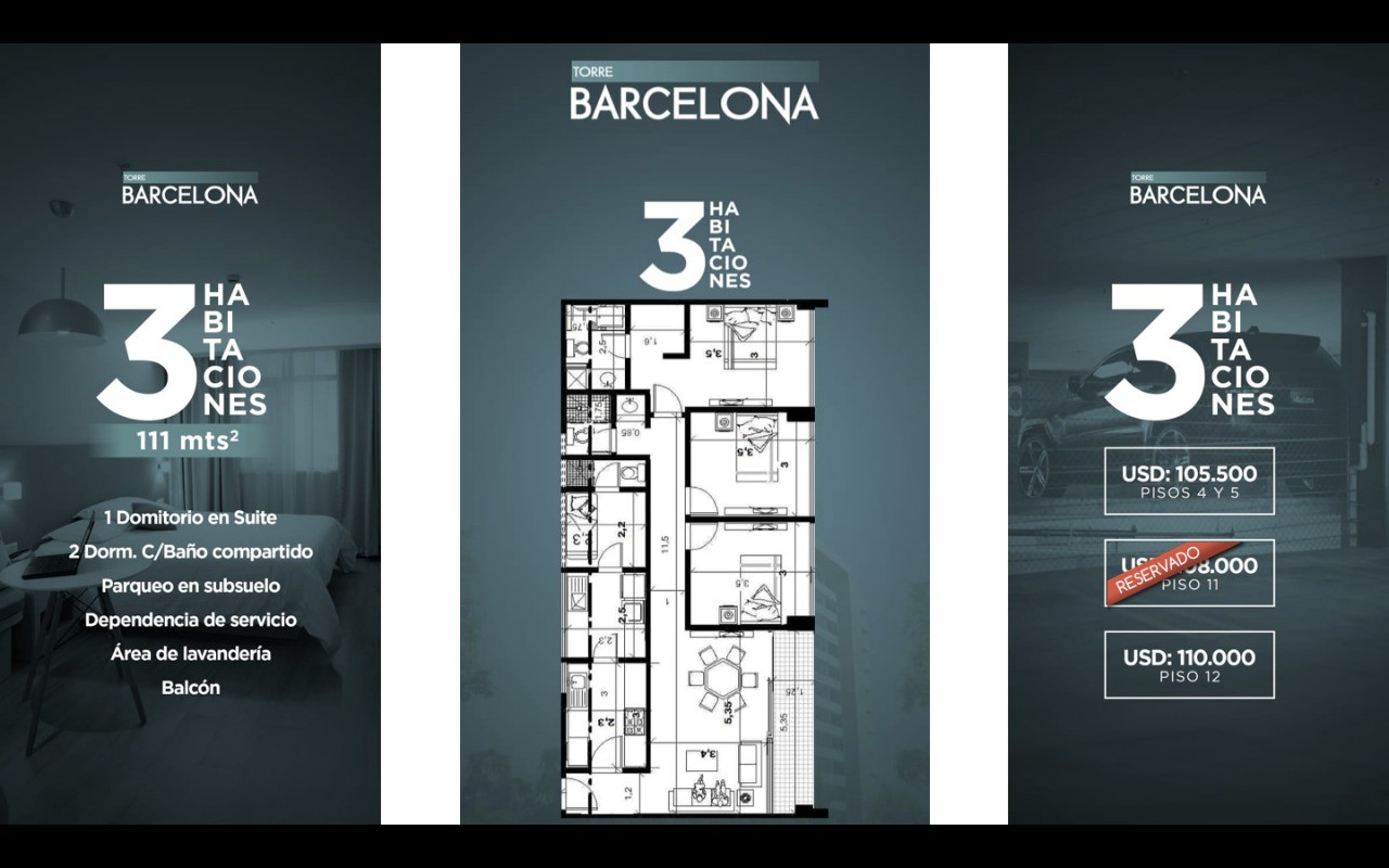 Departamento en VentaTorre Barcelona Residencial Polanco sobre Av. Adolfo Román Hijo entre 3er y 4to anillo  Foto 4