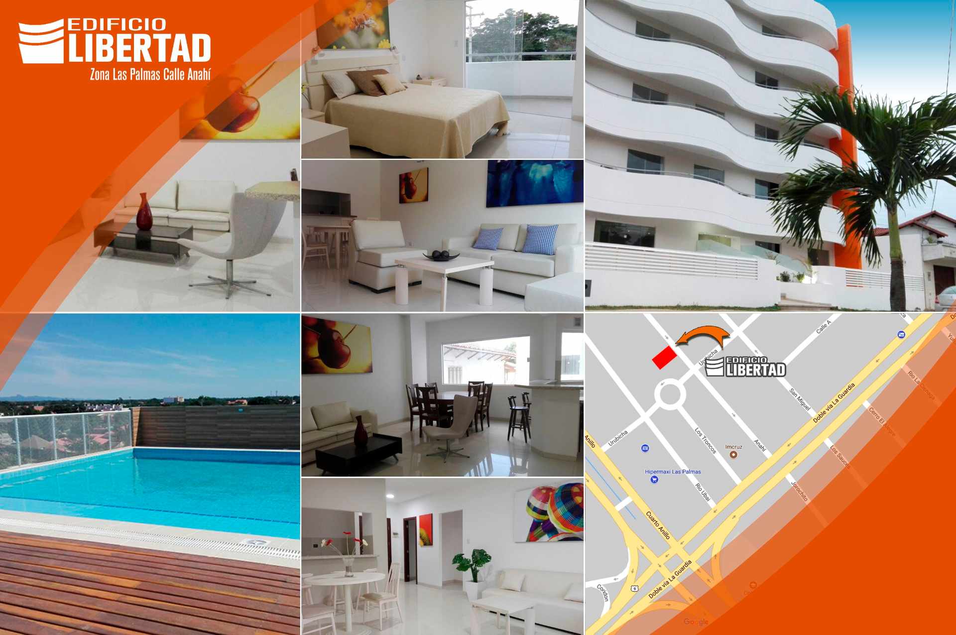 Departamento en Entre 3er y 4to anillo Oeste en Santa Cruz de la Sierra 2 dormitorios 2 baños  Foto 4