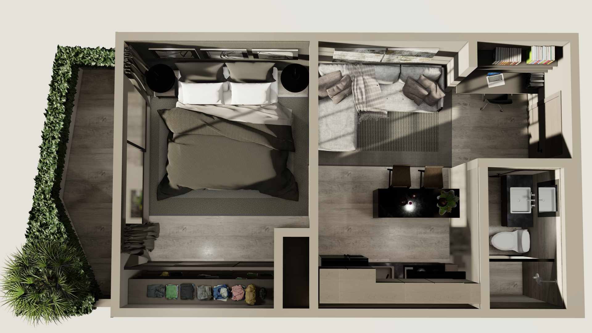 Departamento en VentaEdificio Habita, Avenida Beni entre 5to y 6to Anillo 1 dormitorios 1 baños  Foto 8