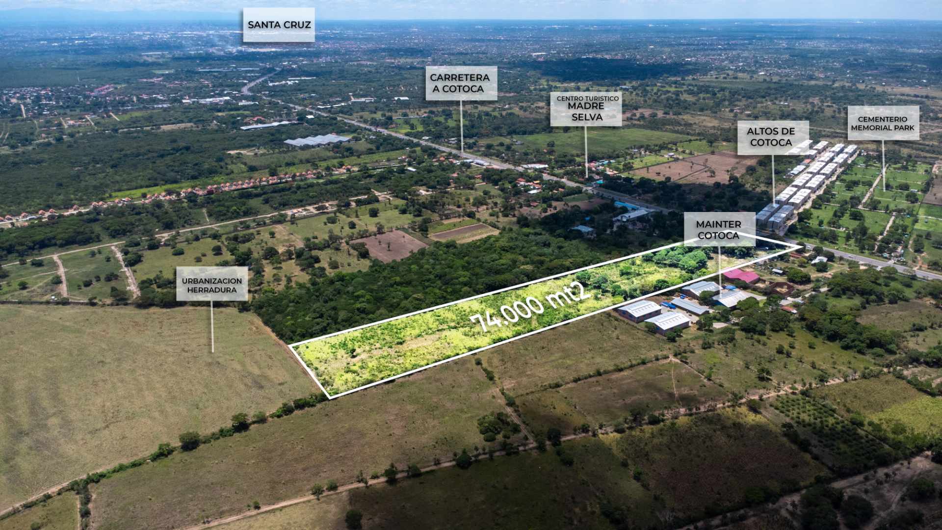 Terreno en VentaSobre la carretera Cotoca Km 12    Foto 6