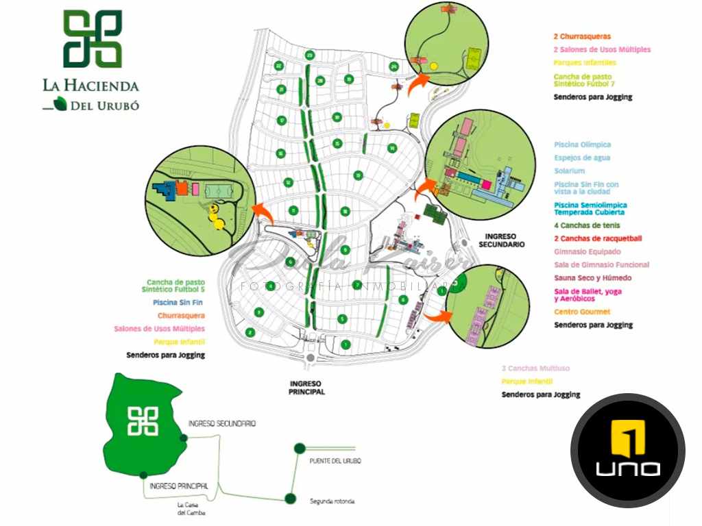 Terreno en VentaLote de terreno en venta Condominio La Hacienda del Urubo    Foto 2