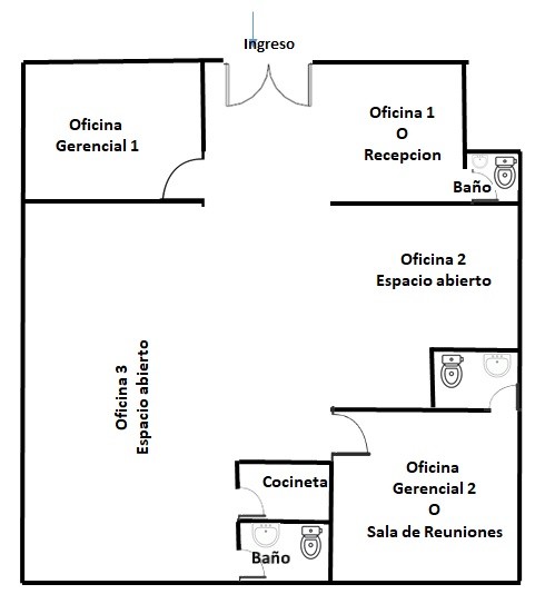 Oficina en AlquilerSOPOCACHI OFICINAS EN ALQUILER (110 m2) 5 dormitorios 3 baños  Foto 7
