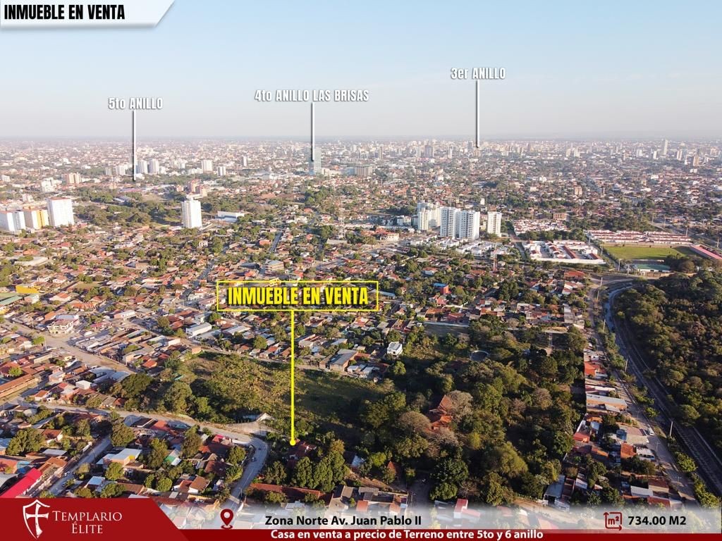 Terreno en VentaAv Juan Pablo || 5to y 6to anillo     Foto 2