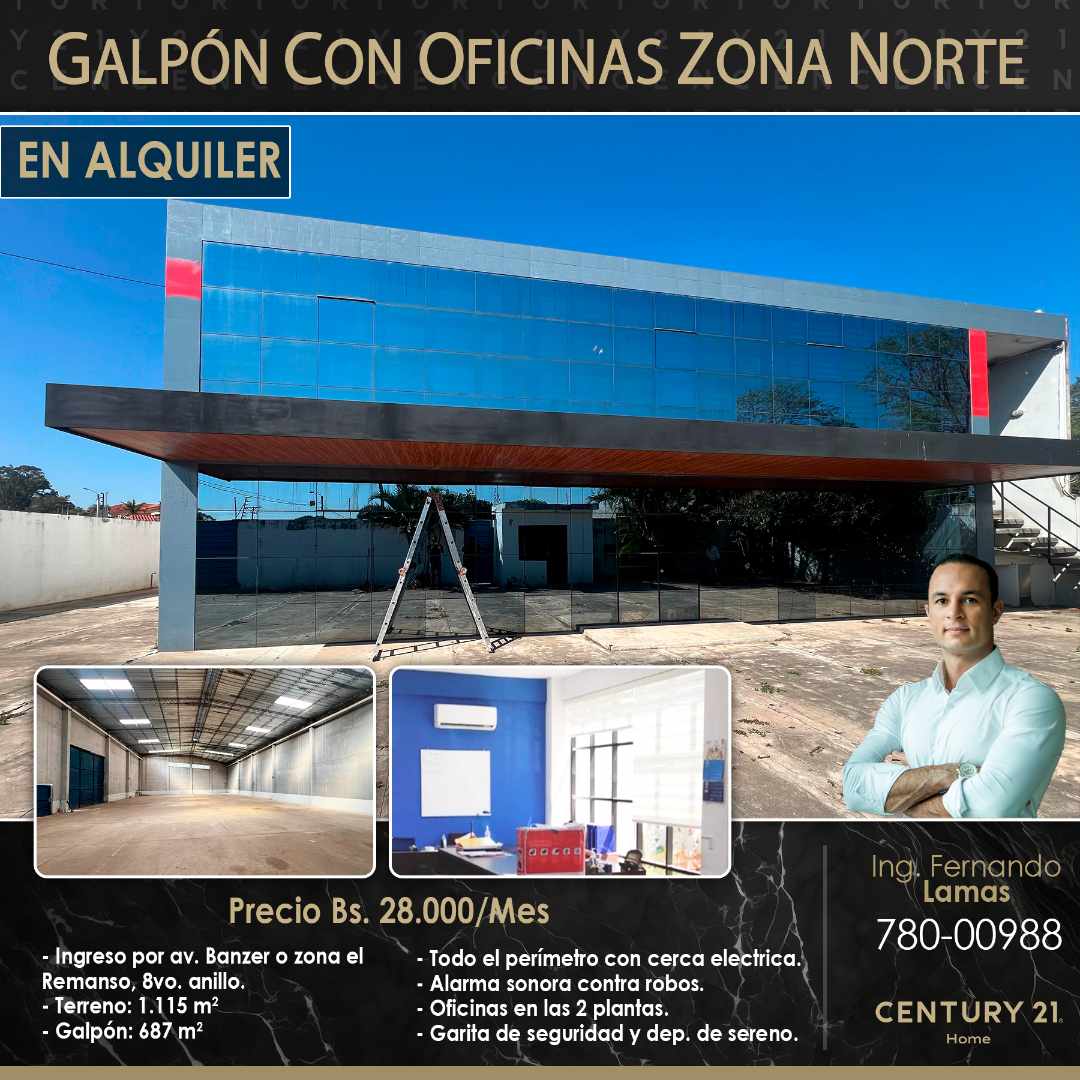 Galpón Zona norte, Remanso 8vo anillo Foto 1