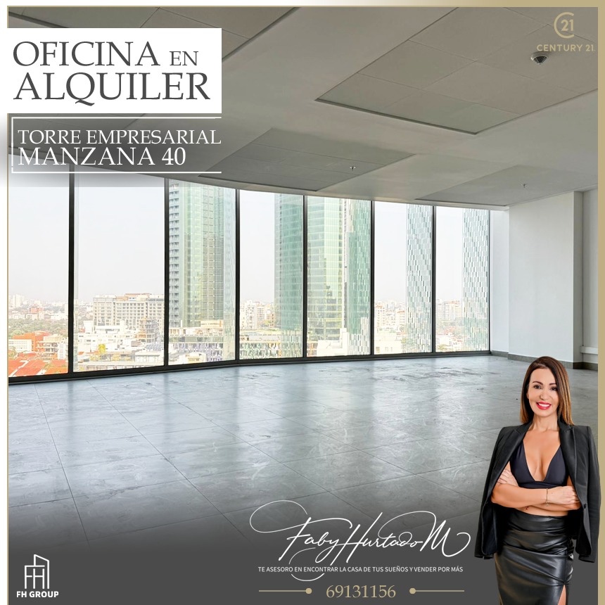 Oficina en AlquilerOFICINA EN ALQUILER, EN LA EXCLUSIVA TORRE EMPRESARIAL MANZANA 40 AV SAN MARTIN  1 dormitorios 1 baños 1 parqueos Foto 1