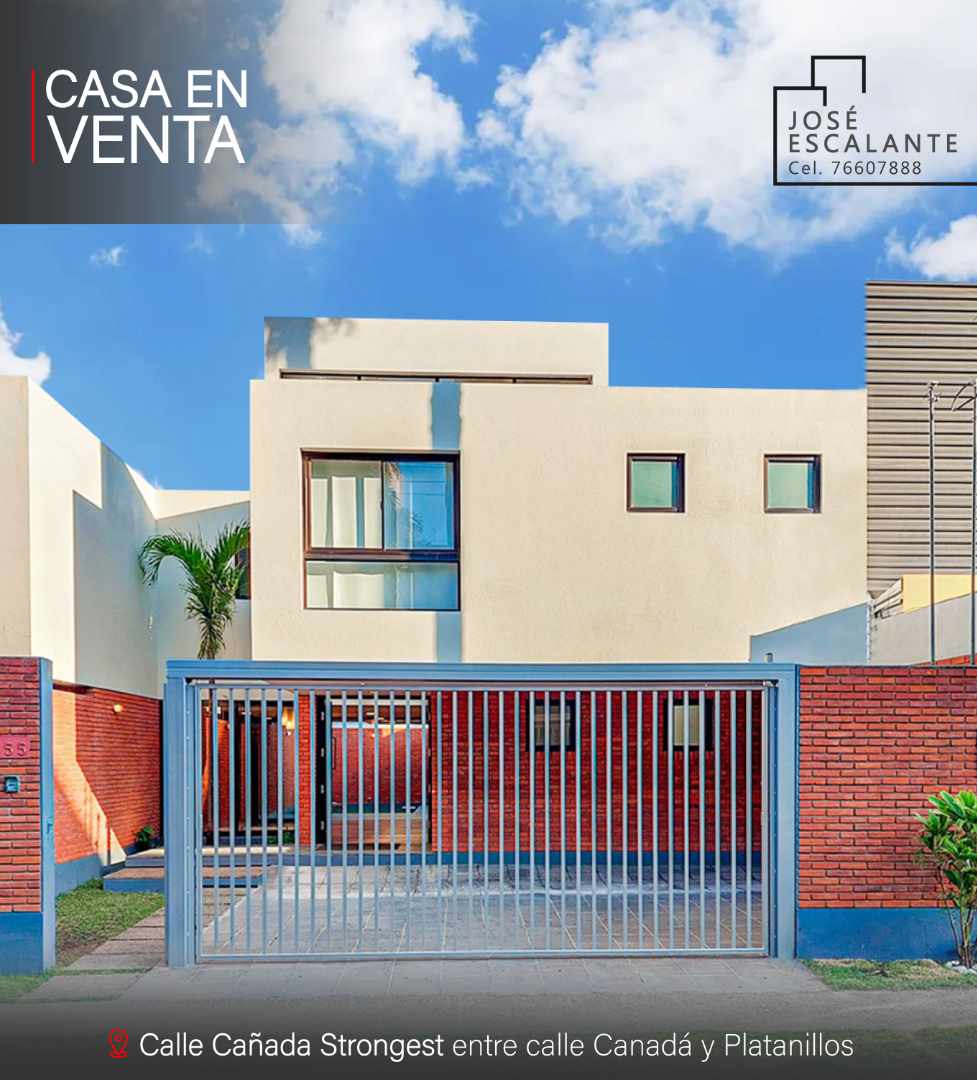 Casa en VentaCalle Cañada Strongest entre calles Canadá y Platanillos  4 dormitorios 3 baños 1 parqueos Foto 2