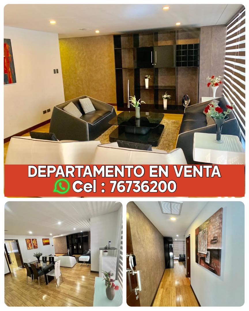 Departamento en Calacoto en La Paz 3 dormitorios 4 baños 1 parqueos Foto 1
