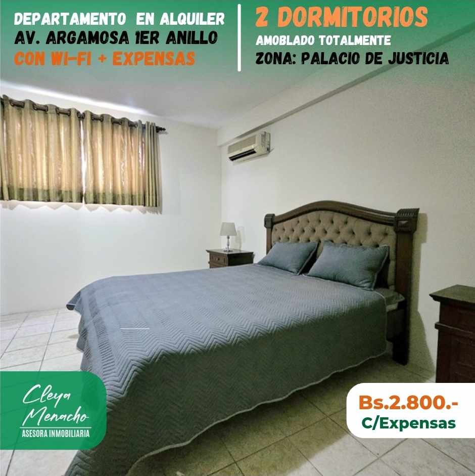 Departamento Av. Argamosa 1er ANILLO- DPTO AMOBLADO 2 DORMITORIOS  Foto 1
