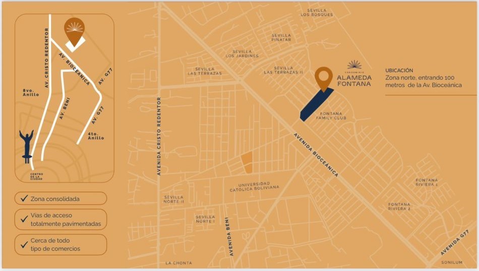 Terreno en VentaCondominio Alameda Fontana, zona norte, Av. G77 Foto 4