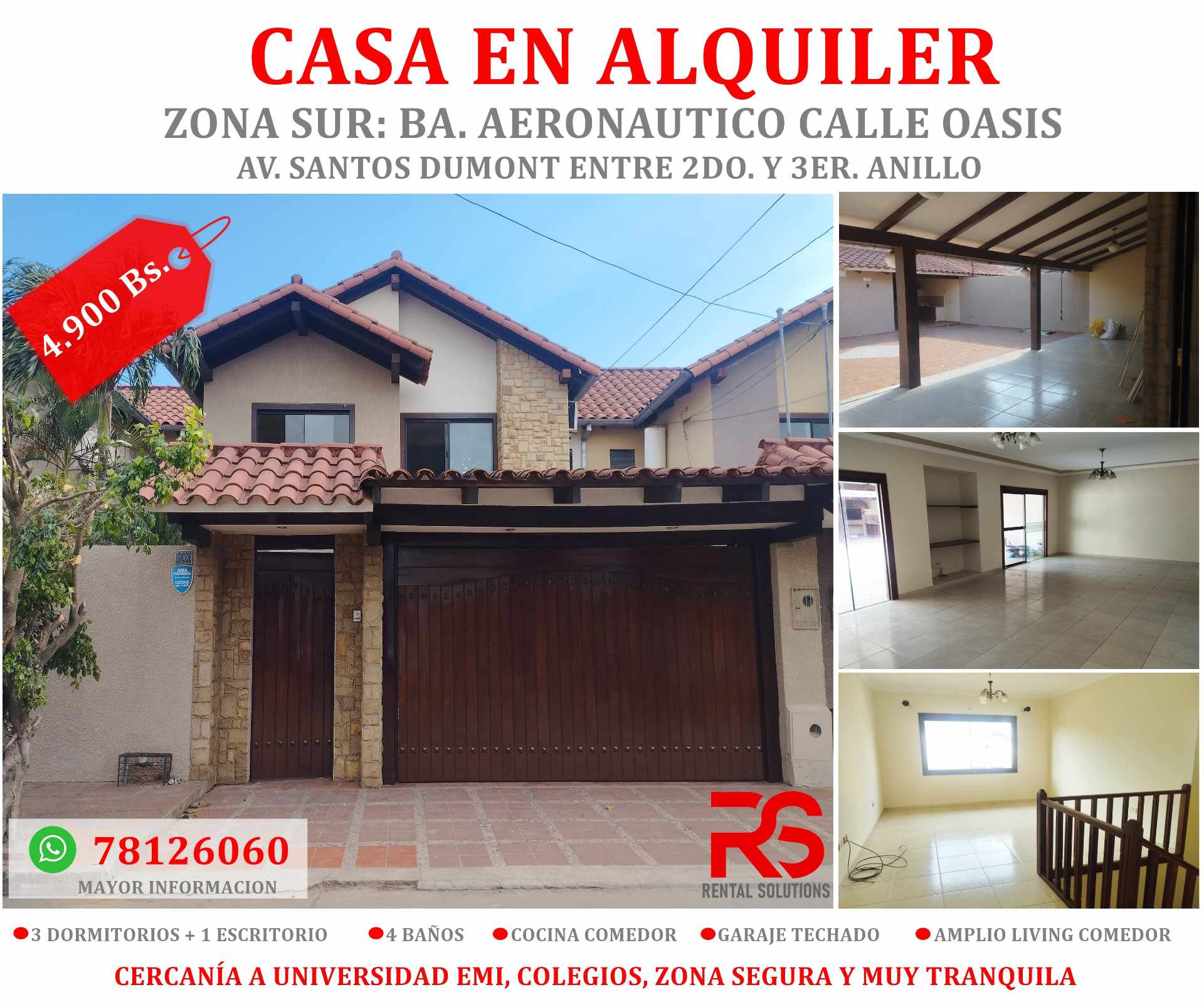 Casa en Entre 2do y 3er anillo Sur en Santa Cruz de la Sierra 4 dormitorios 4 baños 2 parqueos Foto 1