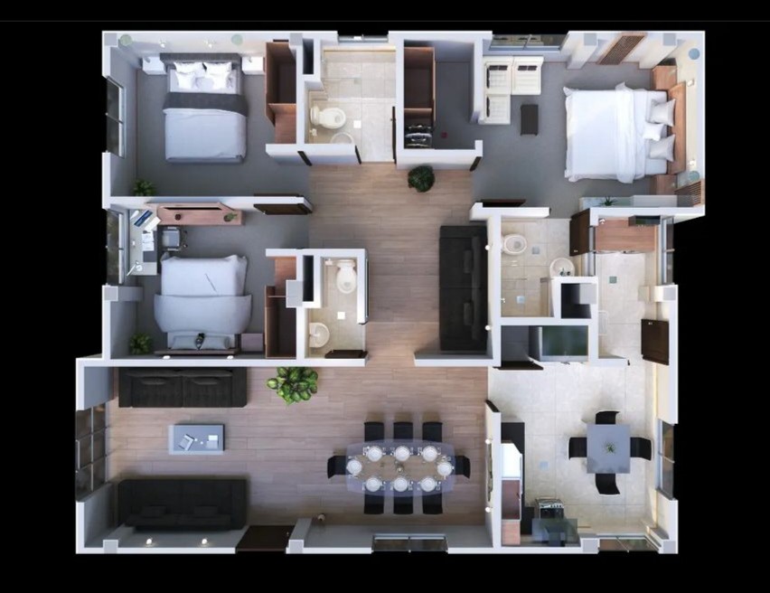 Departamento en AnticréticoLomas de Achumani calle 29 Condominio las Lomas del Sol 3 dormitorios 3 baños 1 parqueos Foto 3