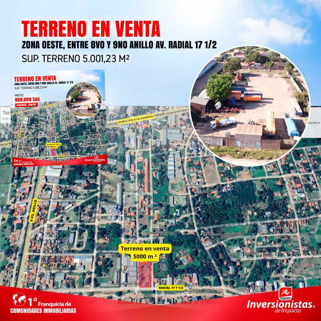 Terreno Av. radial 17 1/2   Zona Oeste, entre 8vo y 9no Anillo Foto 4