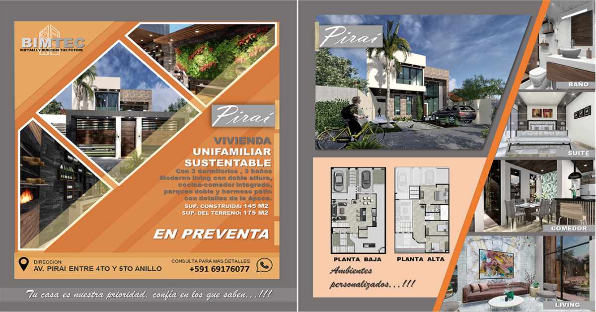 Casa en Entre 4to y 5to anillo Oeste en Santa Cruz de la Sierra 3 dormitorios 3 baños 2 parqueos Foto 1