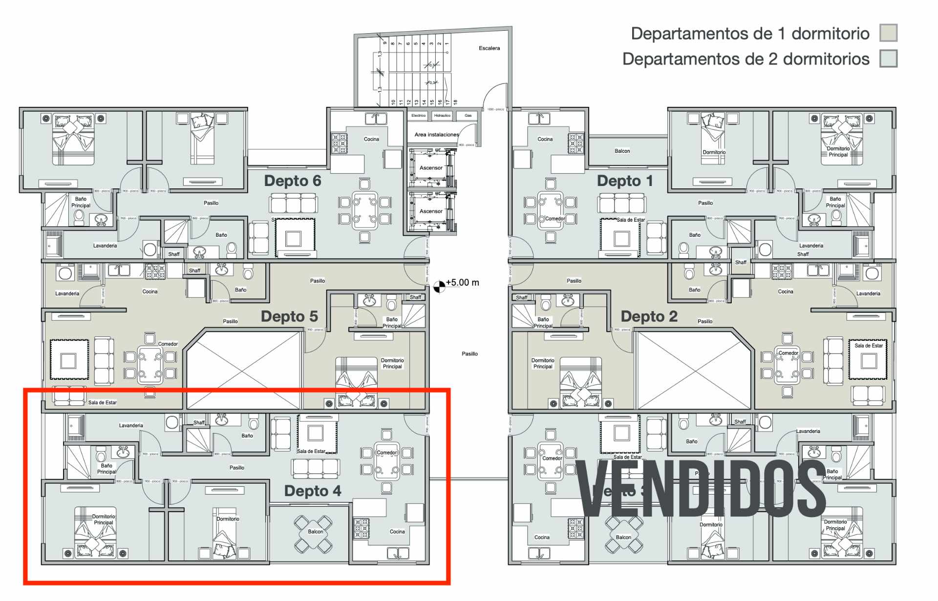 Departamento en Equipetrol en Santa Cruz de la Sierra 2 dormitorios 2 baños  Foto 4