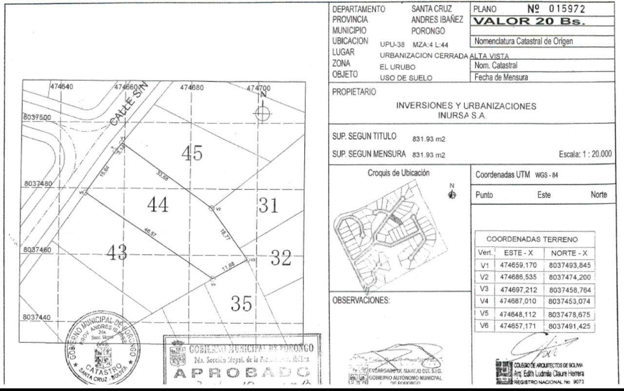 Terreno Urubo Terreno  Condominio Alta Vista Foto 4