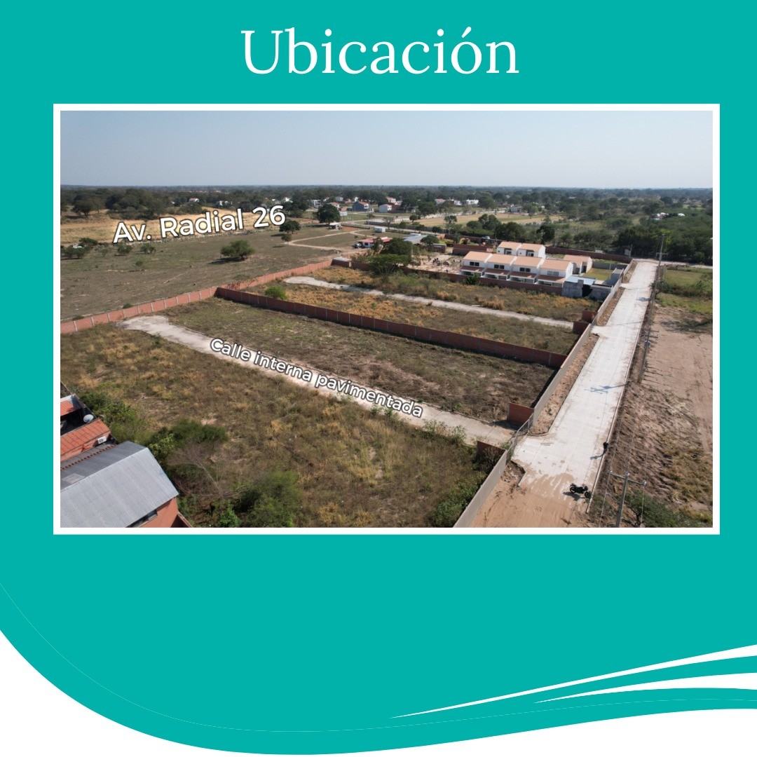 Terreno en VentaTerrenos  en zona norte, Km. 10, Av. Paraíso en Urbanización Cerrada desde 195.000 Bs.    Foto 6