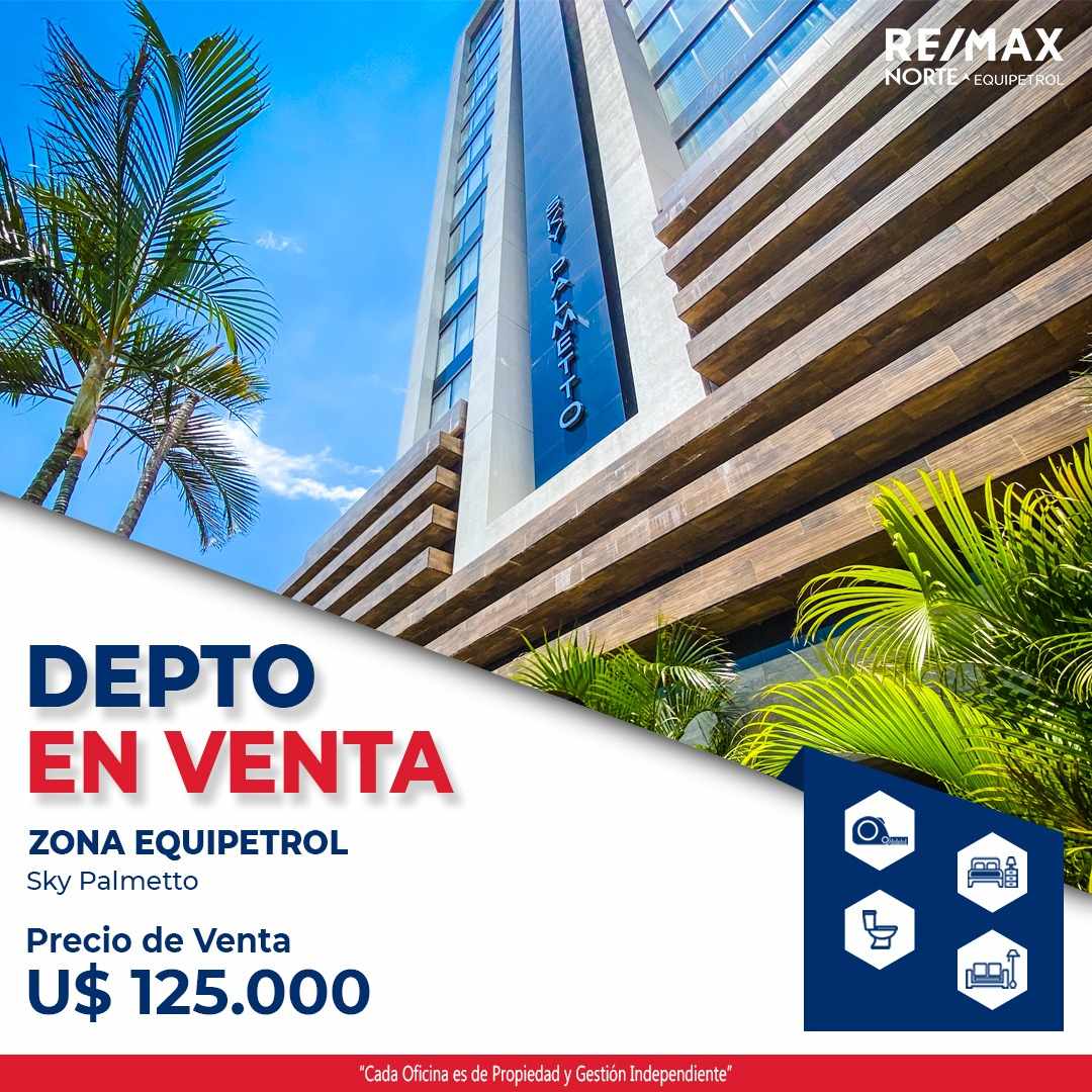 Departamento en VentaEquipetrol, calle los Flamboyanos, SKY PALMETTO Foto 1