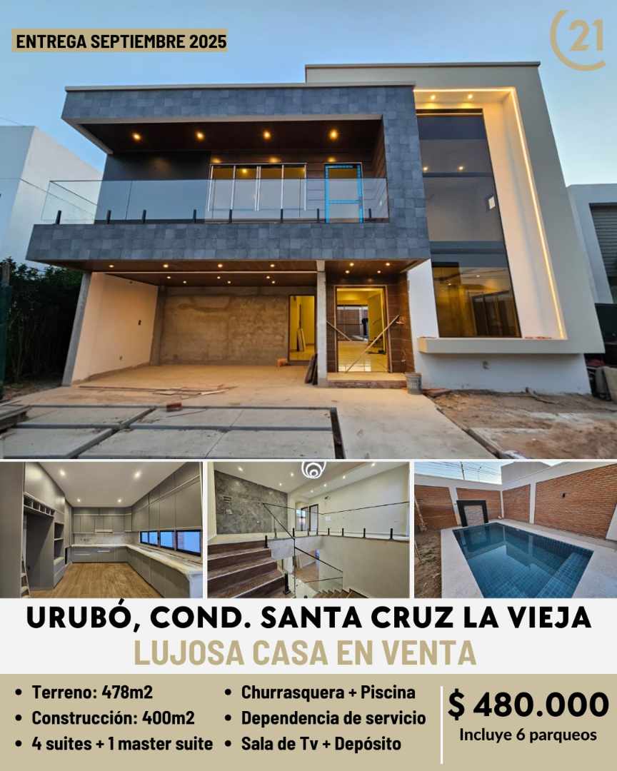 Casa en Urubó en Santa Cruz de la Sierra 5 dormitorios 7 baños 6 parqueos Foto 1