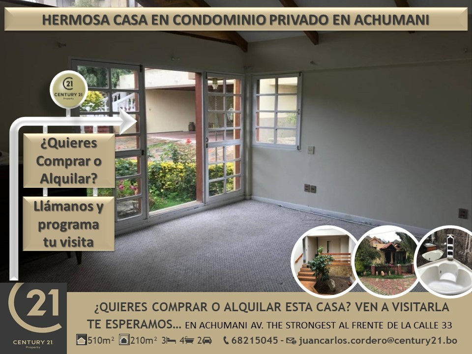 Casa en Achumani en La Paz 3 dormitorios 5 baños 2 parqueos Foto 10