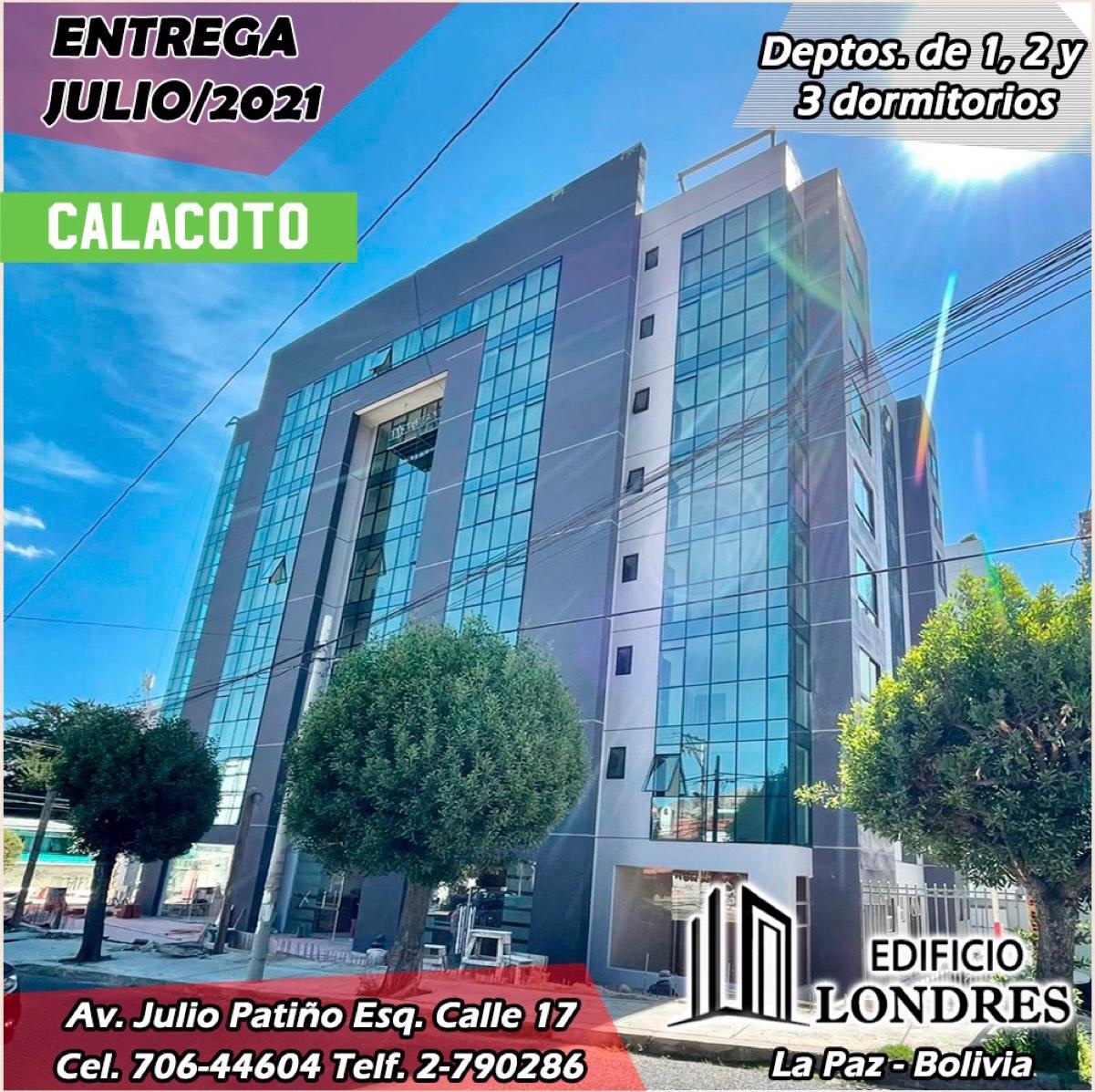Departamento en Calacoto en La Paz 1 dormitorios 1 baños 1 parqueos Foto 3