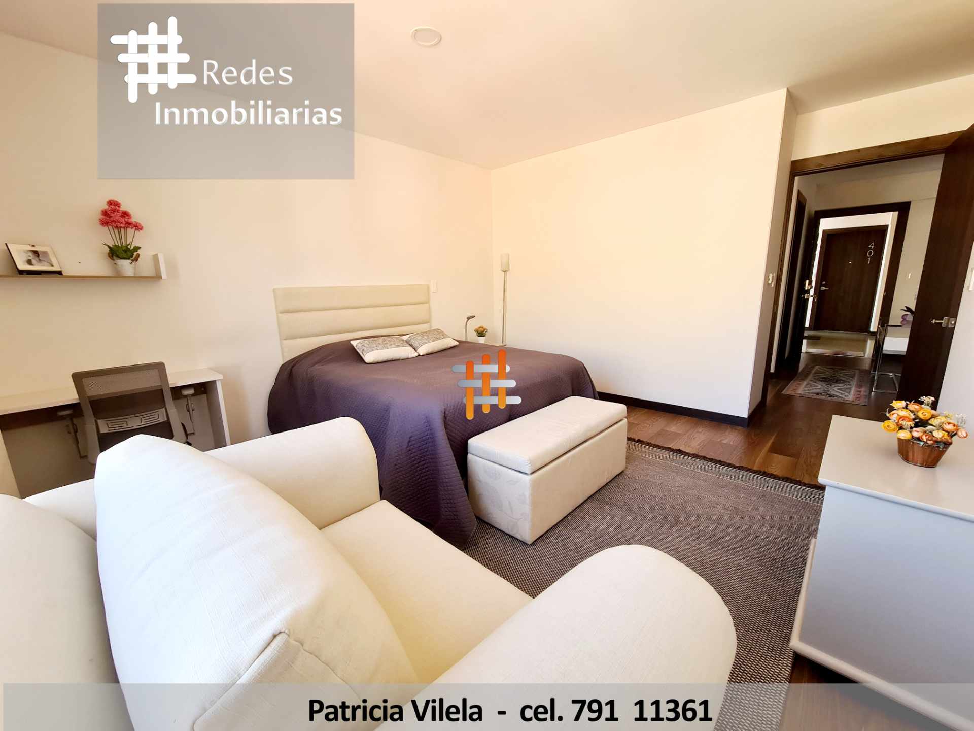 Departamento en AlquilerBELLO DEPARTAMENTO AMOBLADO EN ALQUILER 
UN DORMITORIO EN LA CALLE 22 ACHUMANI Foto 9