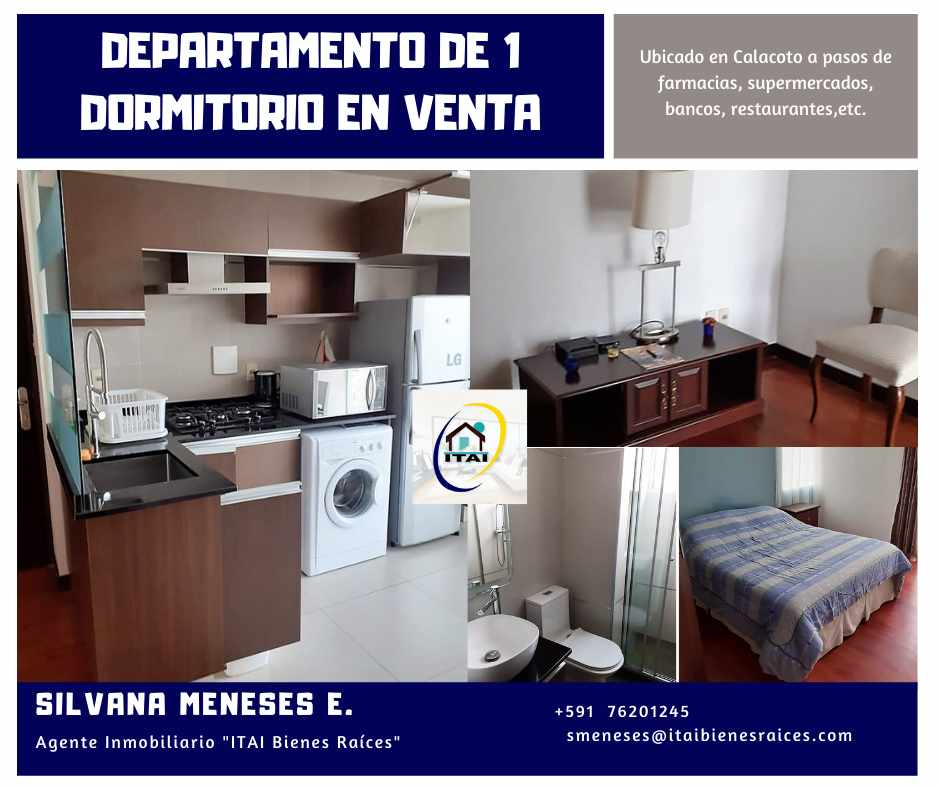 Departamento en VentaCalacoto 1 dormitorios 1 baños  Foto 1