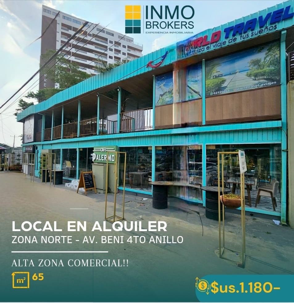 Local comercial en AlquilerAV. BENI 4TO ANILLO - LINDO LOCAL EN ALQUILER  1 baños  Foto 9