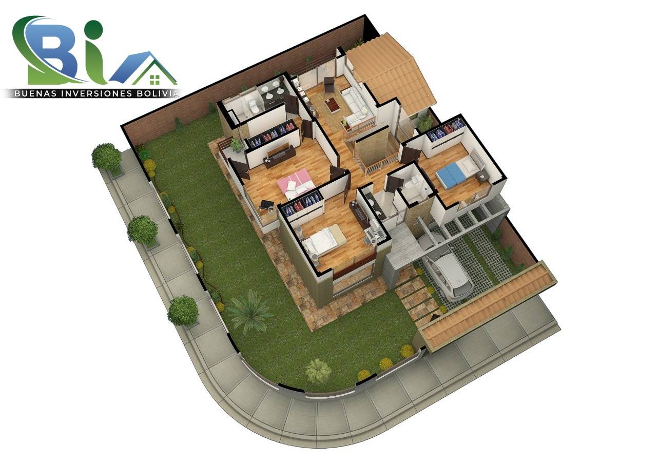Terreno en Venta$us.97.000 LOTE Y $us.155.000 + CASA PREVENTA ZONA QUILLACOLLO    Foto 1