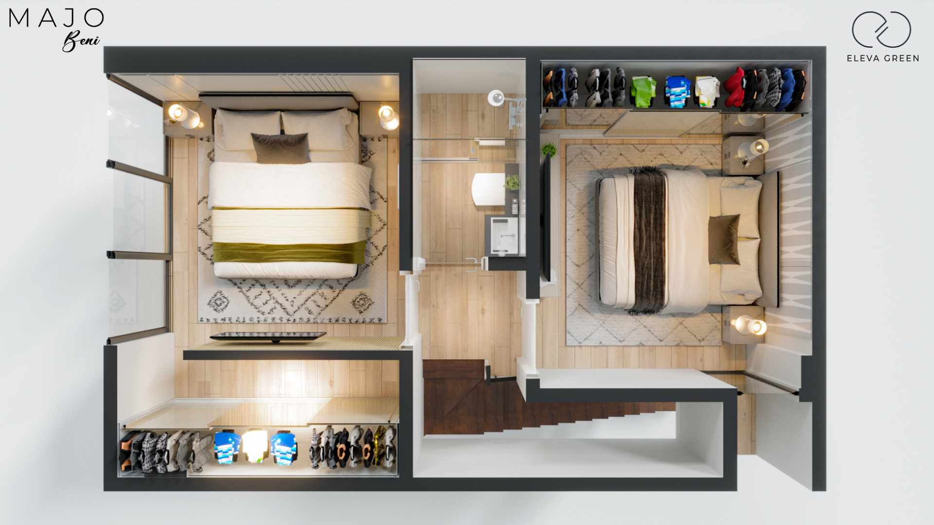 Departamento en Entre 2do y 3er anillo Norte en Santa Cruz de la Sierra 2 dormitorios 2 baños  Foto 12